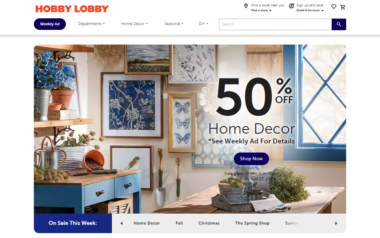 screenshot av Hobby Lobby website.png