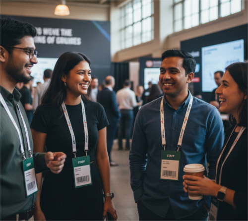 vent badge with barcodes