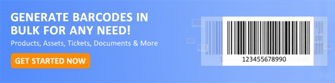 bulk barkodekodegenerator ringer til aktio