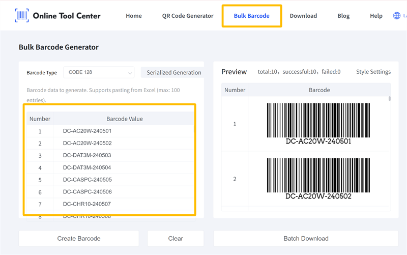 bulk barcode generator bulk barkode generator