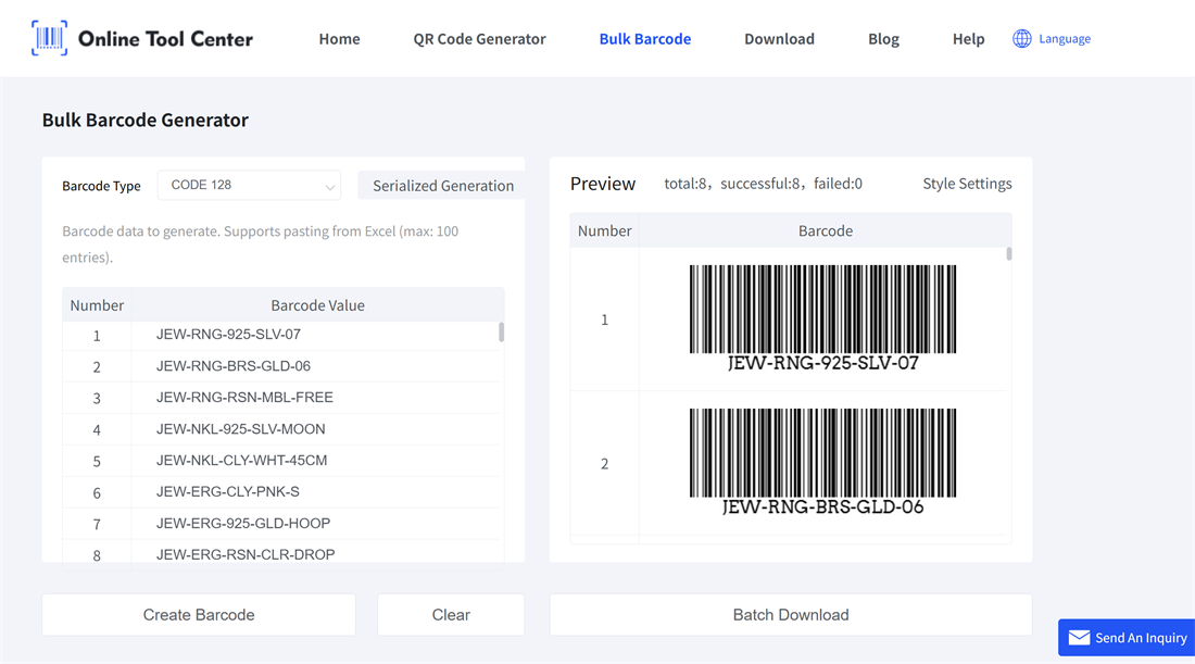 barcode generatio barkode generasjon
