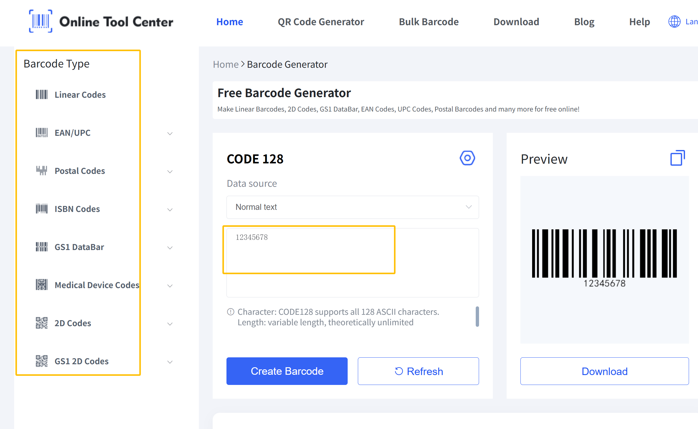 erate barkode vector online