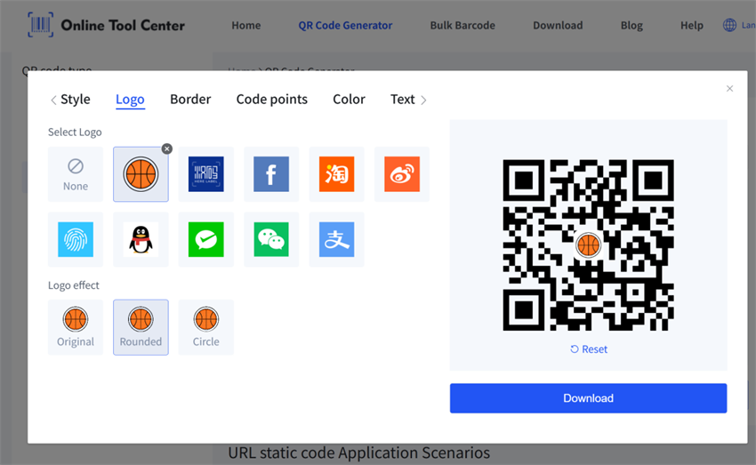 Send custom basketball qr-kode