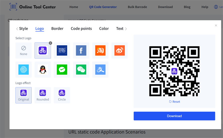 lage custom qr-kode med logo