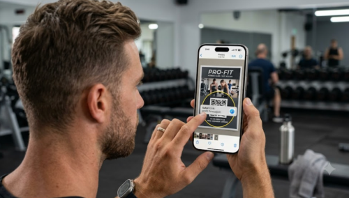 Skan en QR-kode p&aring; iPhone