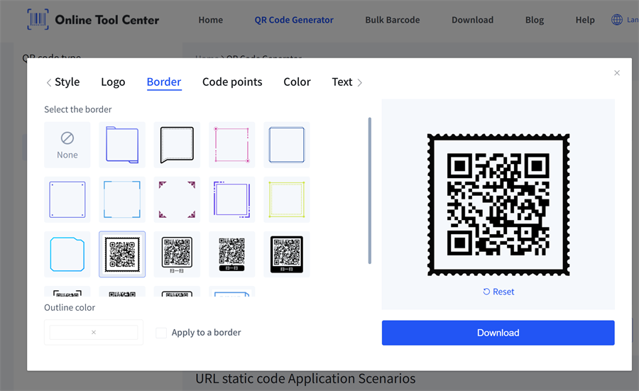 add frame for qr code Tillegg frame for qr-kode