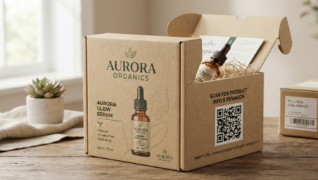 qr code on product packagi qr-kode på produktpakningen