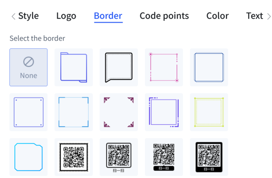 qr code borders qr kode grenser