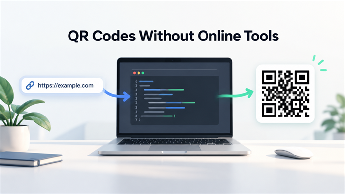 Create a QR Code without online tools Lag en QR-kode uten nettverktøy